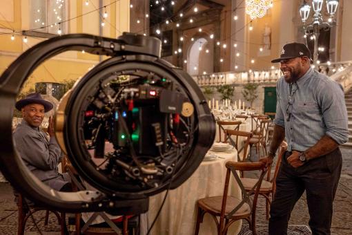 Image of Denzel Washington and director Antoine Fuqua